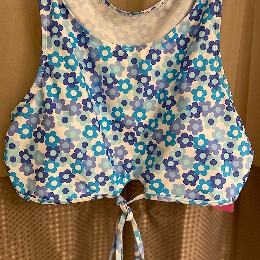 High Neck Wrap Crop Top